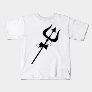 Shivas trident with damru. Kids T-Shirt